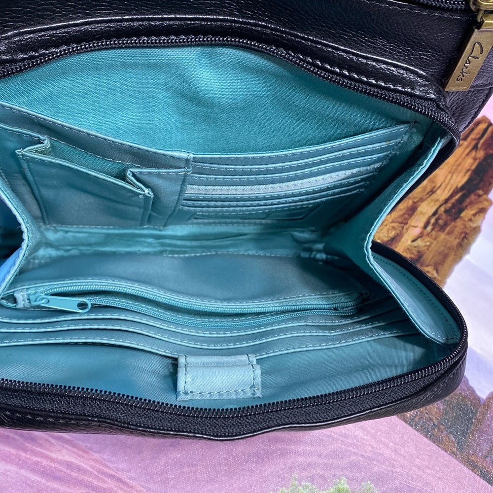 🖤🩵Unisex Clarks Crossbody Genuine Leather bag. - Picture 6 of 11